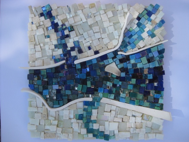 Fleuve - 2014. Marble, smalti, mosaic tiles, porcelain, colored glass.