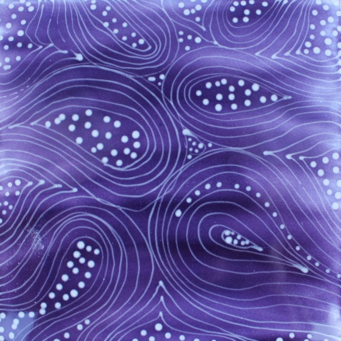 Materials / Patterned Tiles / Cold colors / Paisley violet